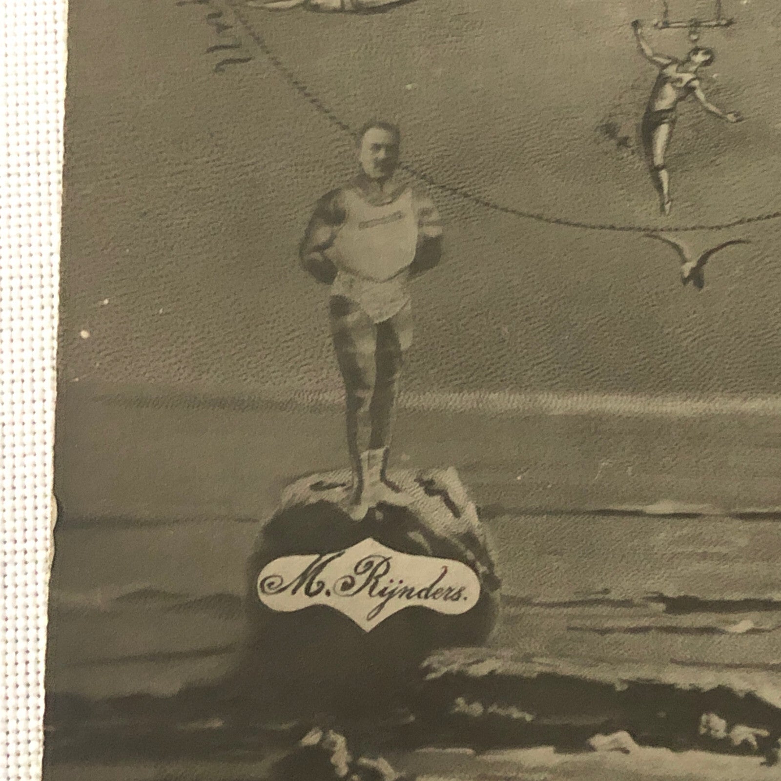 Circus Acrobat Act Postcard Post Card Vintage Les Rijnders