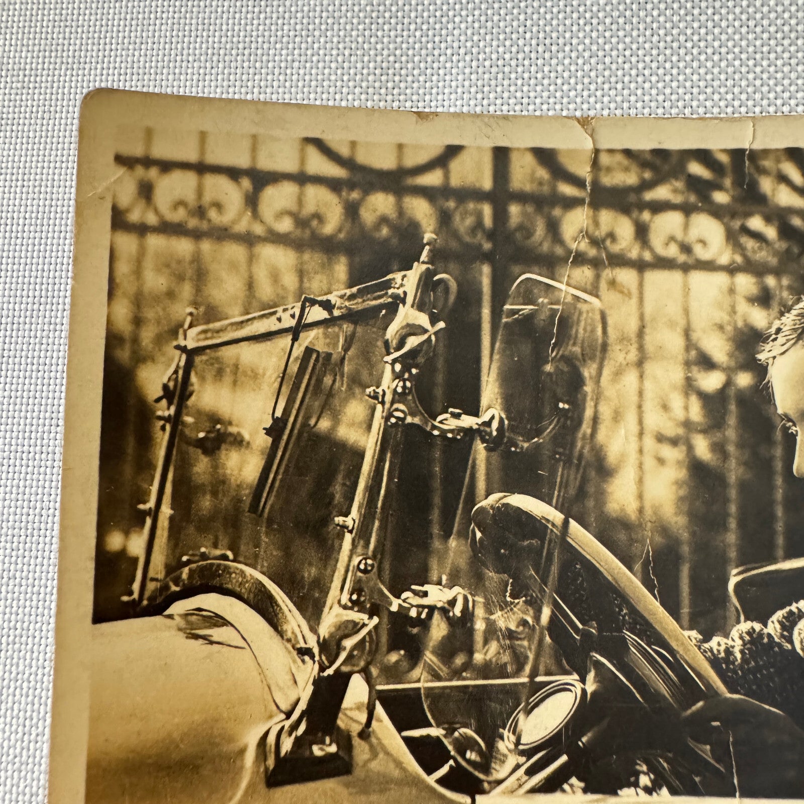 Vintage Italian Automobile Real Photo Postcard Post Card RPPC Beautiful Woman
