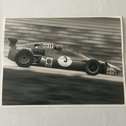 Vintage 1972 Patrick Depailler Formula 2 F2 ELF Racing Car Photo Photograph 