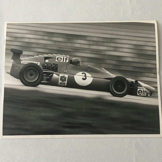 Vintage 1972 Patrick Depailler Formula 2 F2 ELF Racing Car Photo Photograph 