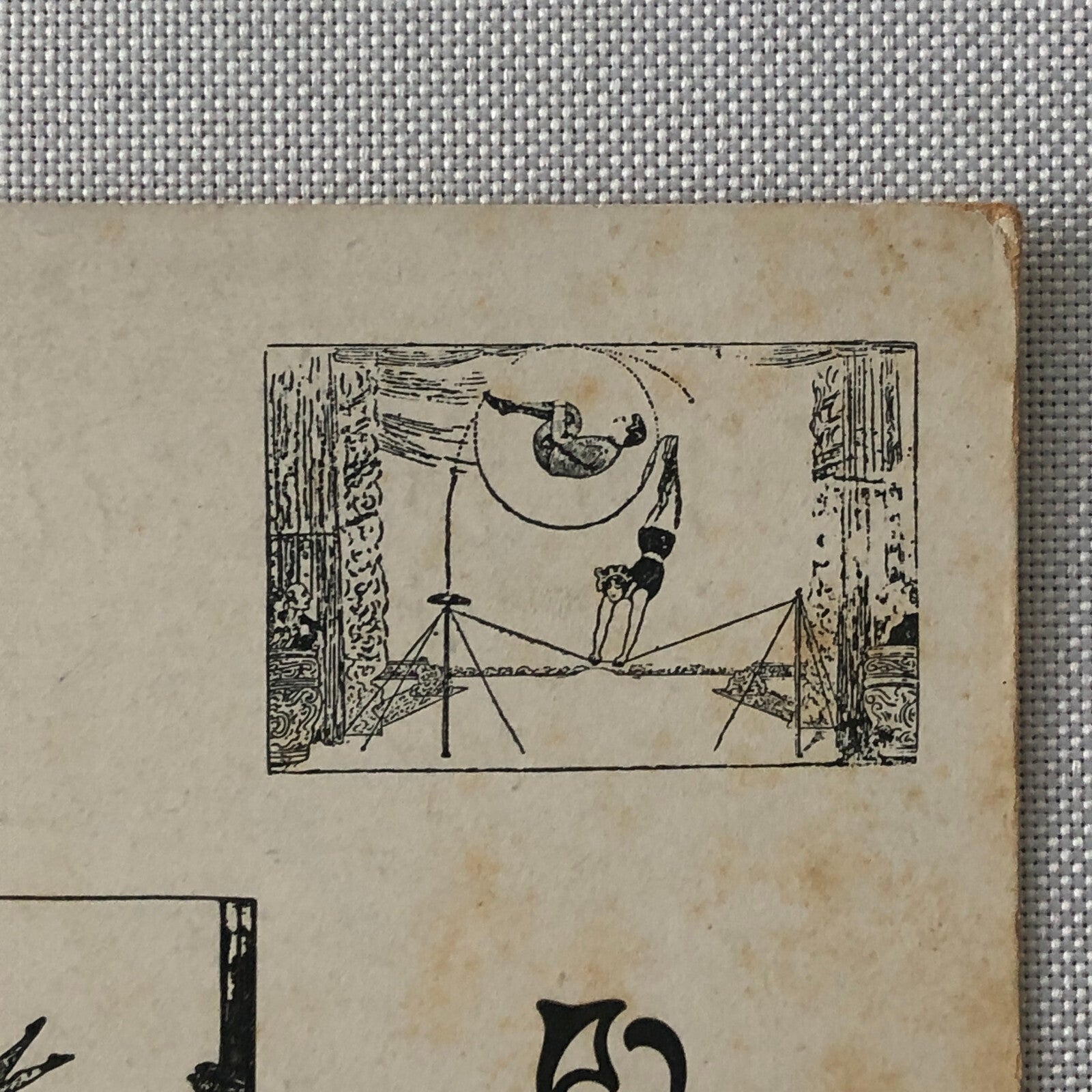 Circus Acrobat Act Performer Postcard Post Card Los Luderitz Vintage