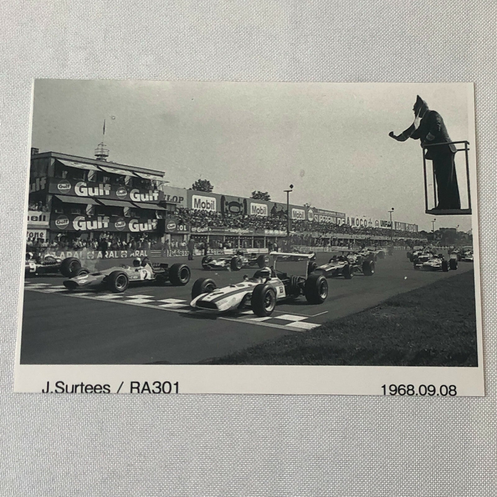 Vintage 1968 John Surtees Honda RA301 Racing Car Photo Photograph 