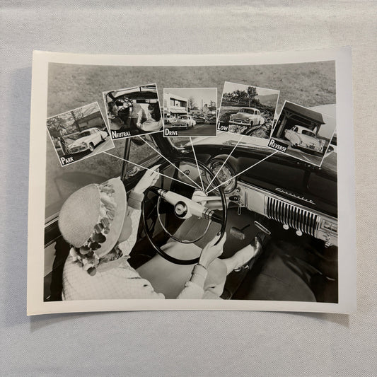 1950 Chevrolet Powerglide Driving Control Factory Press Photo Photograph Vintage