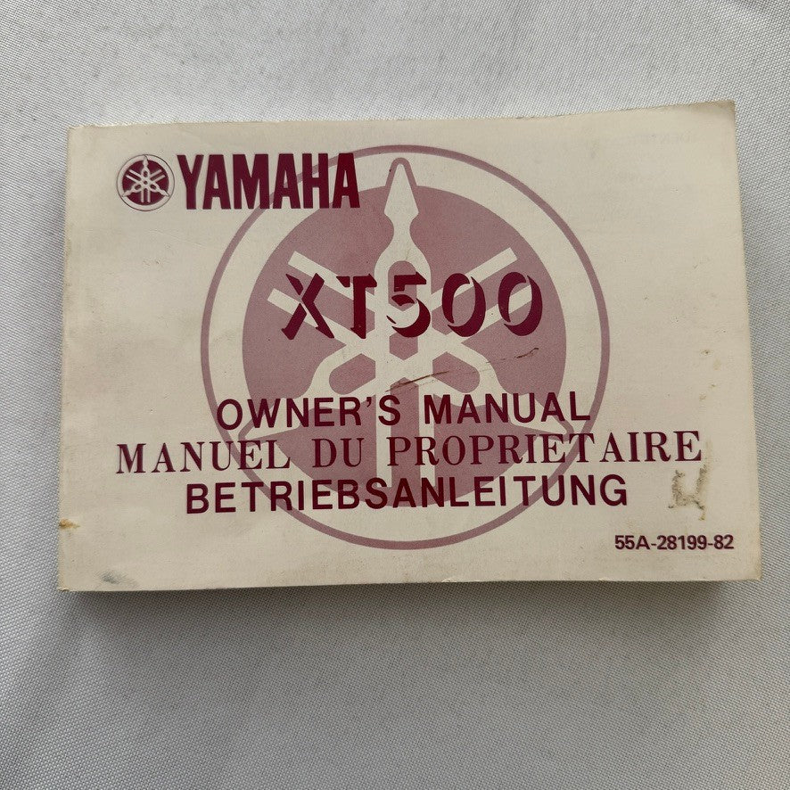 Vintage Yamaha XT500 Motorcycle Bike Owners Manual Instruction Guide Book XT 500