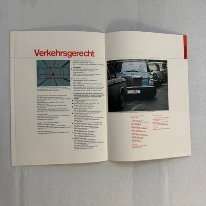 Vintage Mercedes Benz Sales Brochure Catalog 280 SL 300 SEL 600 230 250 GERMAN