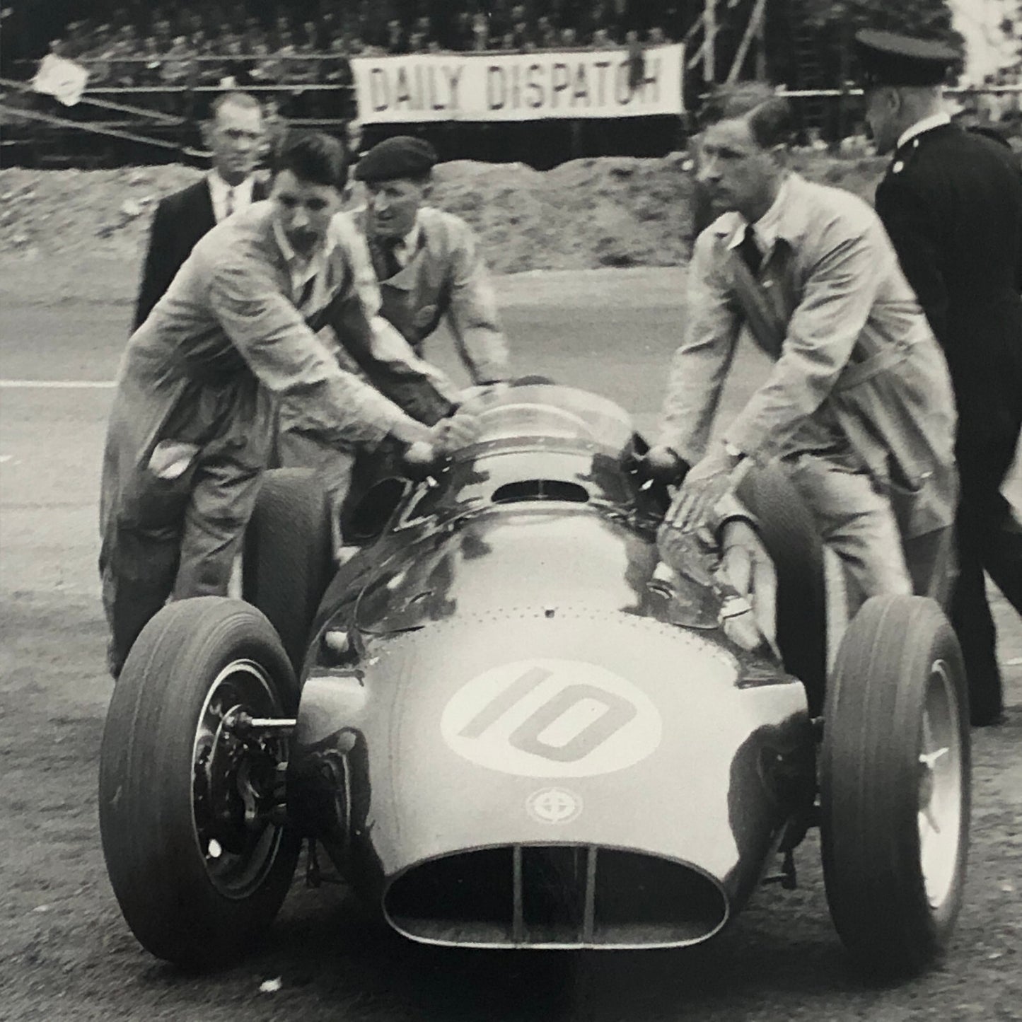 Vintage BRM Racing Car Press Photo Photograph Oulton Park 1955