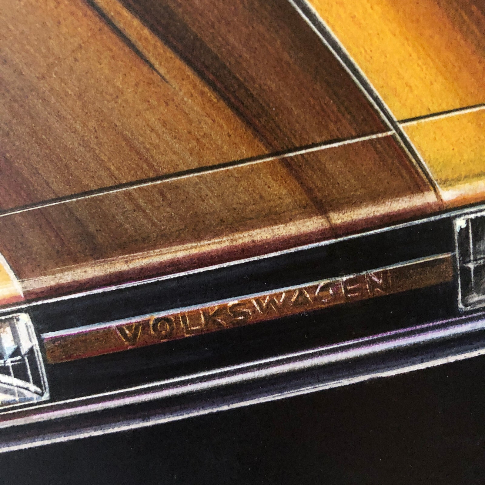 Vintage Concept Car Styling Design Art Illustration Volkswagen VW