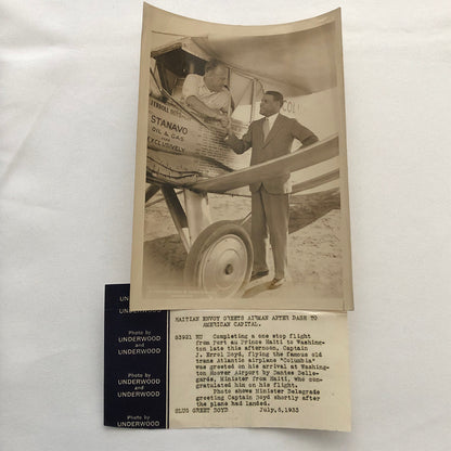 Press Photo Photograph Aviator Captain J. Errol Boyd Haiti Haitian Flight