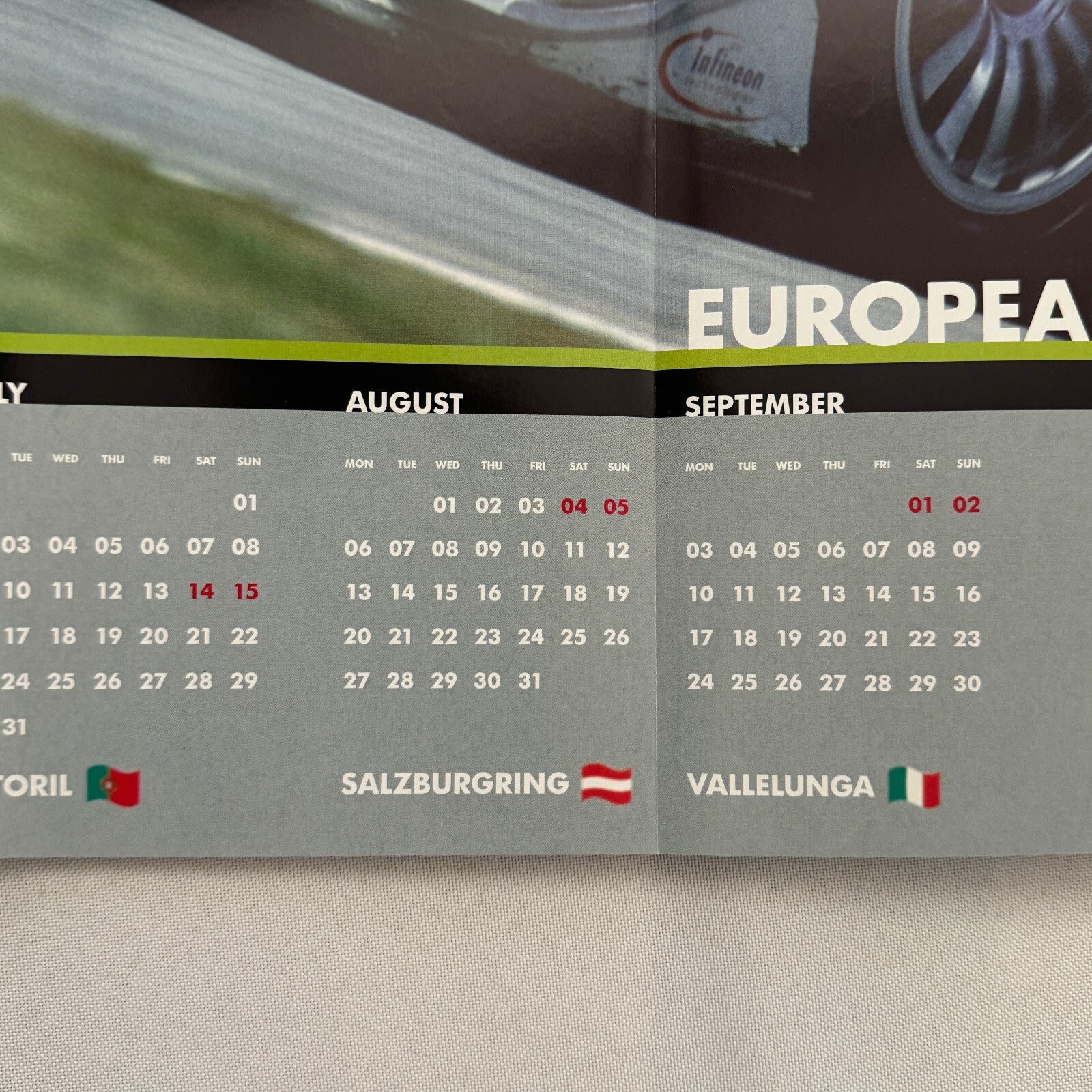 2001 European LeMans Racing Poster Audi Car