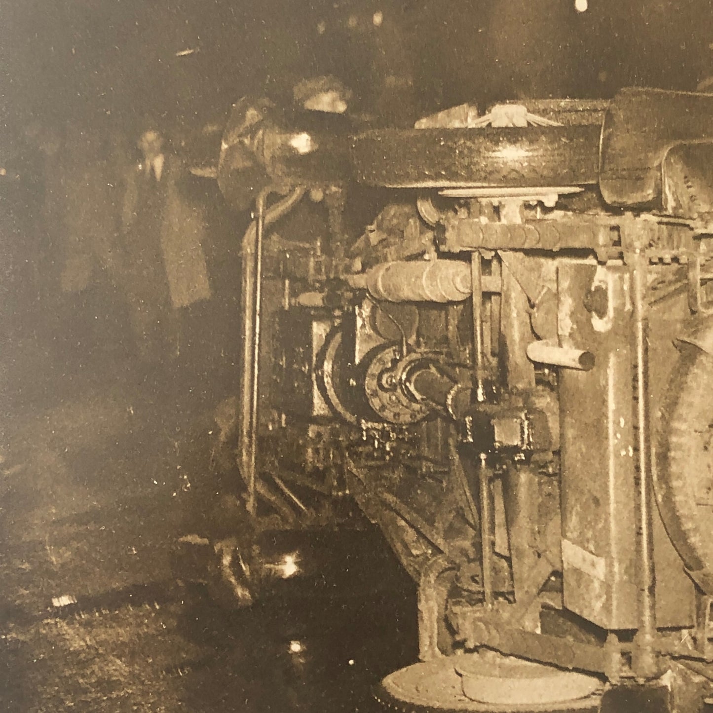 Press Photo Photograph Rioters Overturn Car Automobile 1932 London Keystone