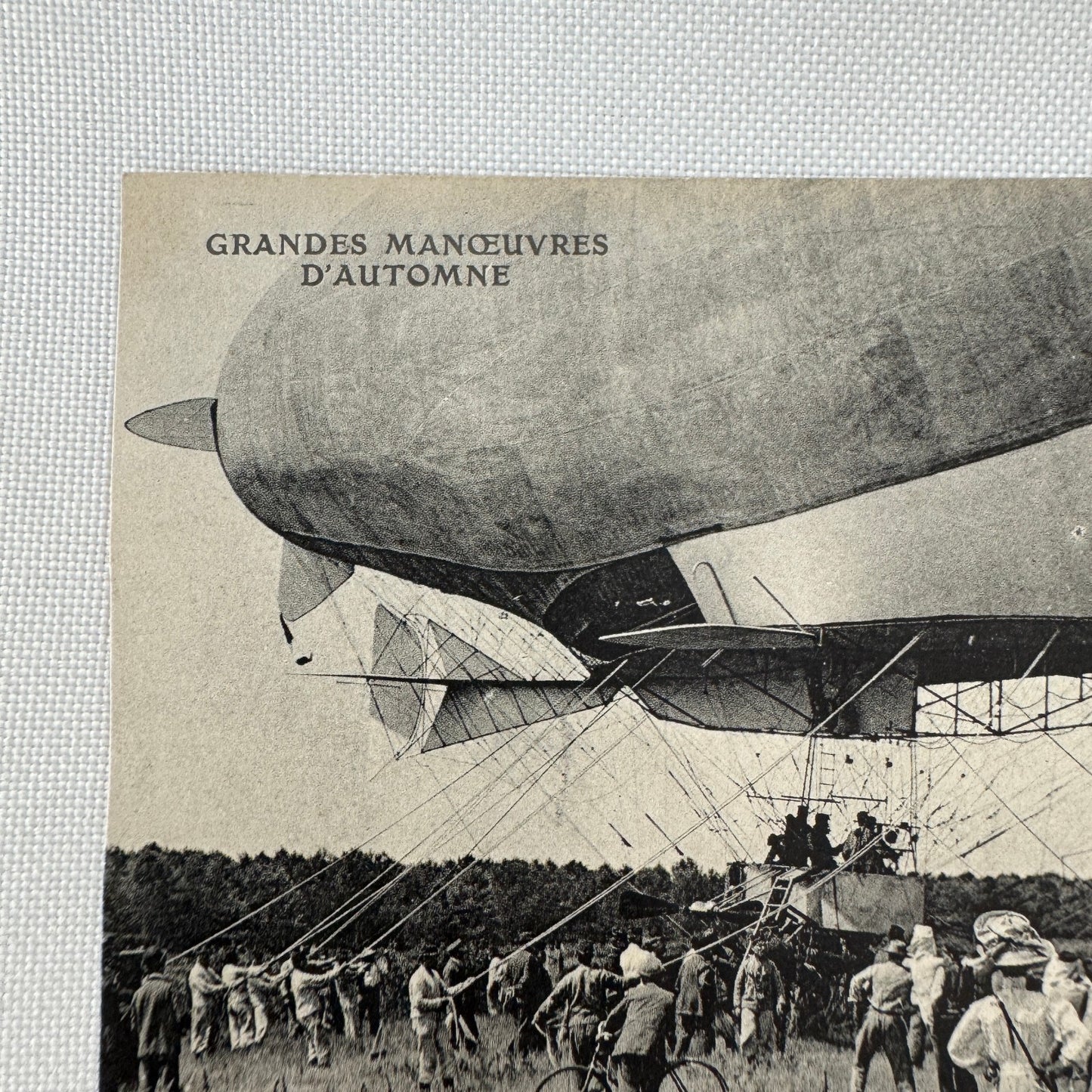 Vintage Zeppelin Airship Dirigible Postcard Post Card French