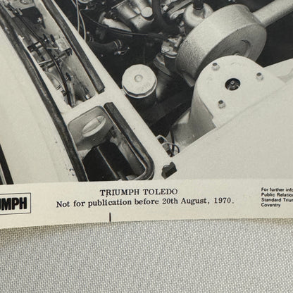 Triumph Toledo Car Factory Press Photo Photograph Print 1971