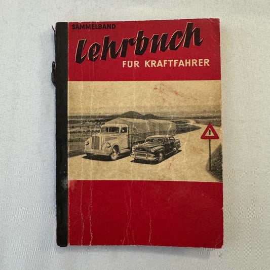 1953 Drivers Training Handbook Book German Germany Car Automobile