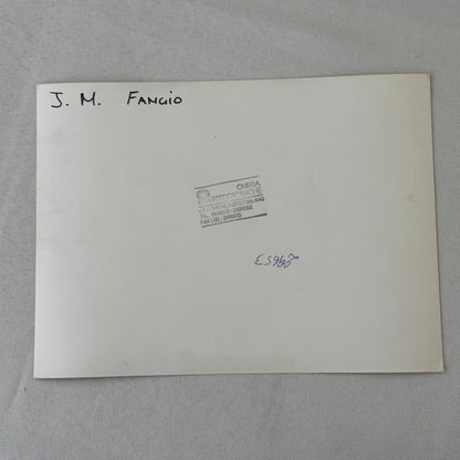 Juan Manuel Fangio Racing Driver Photo Photograph Print Vintage Italian