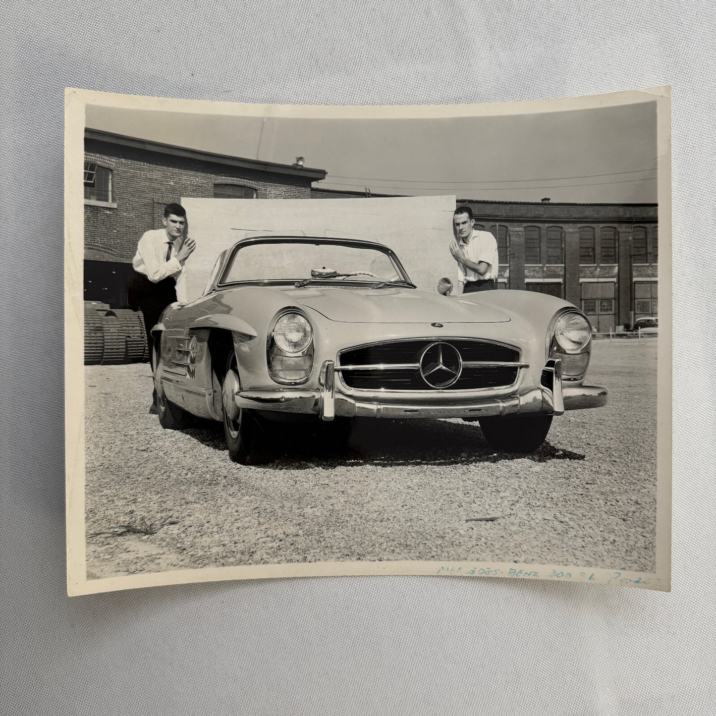Mercedes Benz 300 SL Roadster Car Photo Photograph Vintage Print Mercedes 300SL