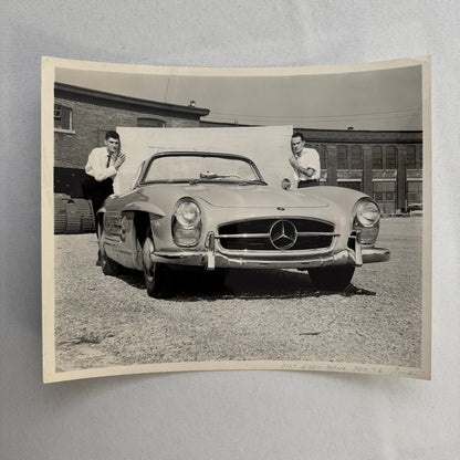 Mercedes Benz 300 SL Roadster Car Photo Photograph Vintage Print Mercedes 300SL