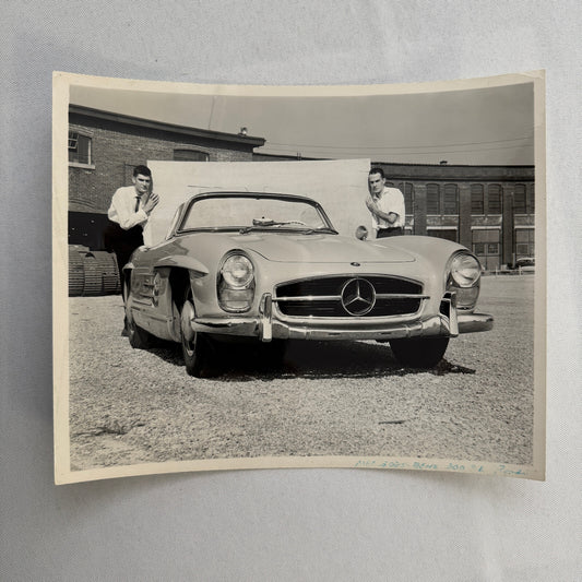 Mercedes Benz 300 SL Roadster Car Photo Photograph Vintage Print Mercedes 300SL