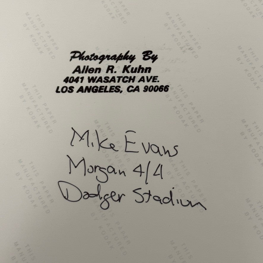 Morgan Racing Photograph Mike Evans Dodger Stadium Vintage Image Modern Print