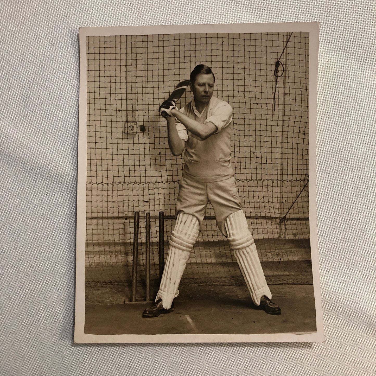 Press Photo Photograph Cricket Club London Univesity Professor 1933