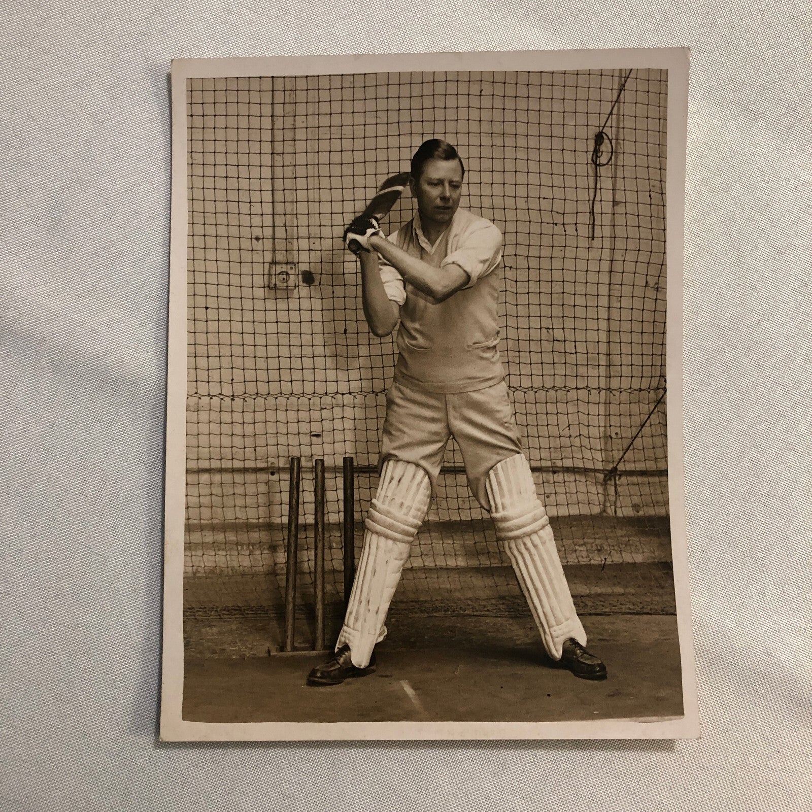Press Photo Photograph Cricket Club London Univesity Professor 1933