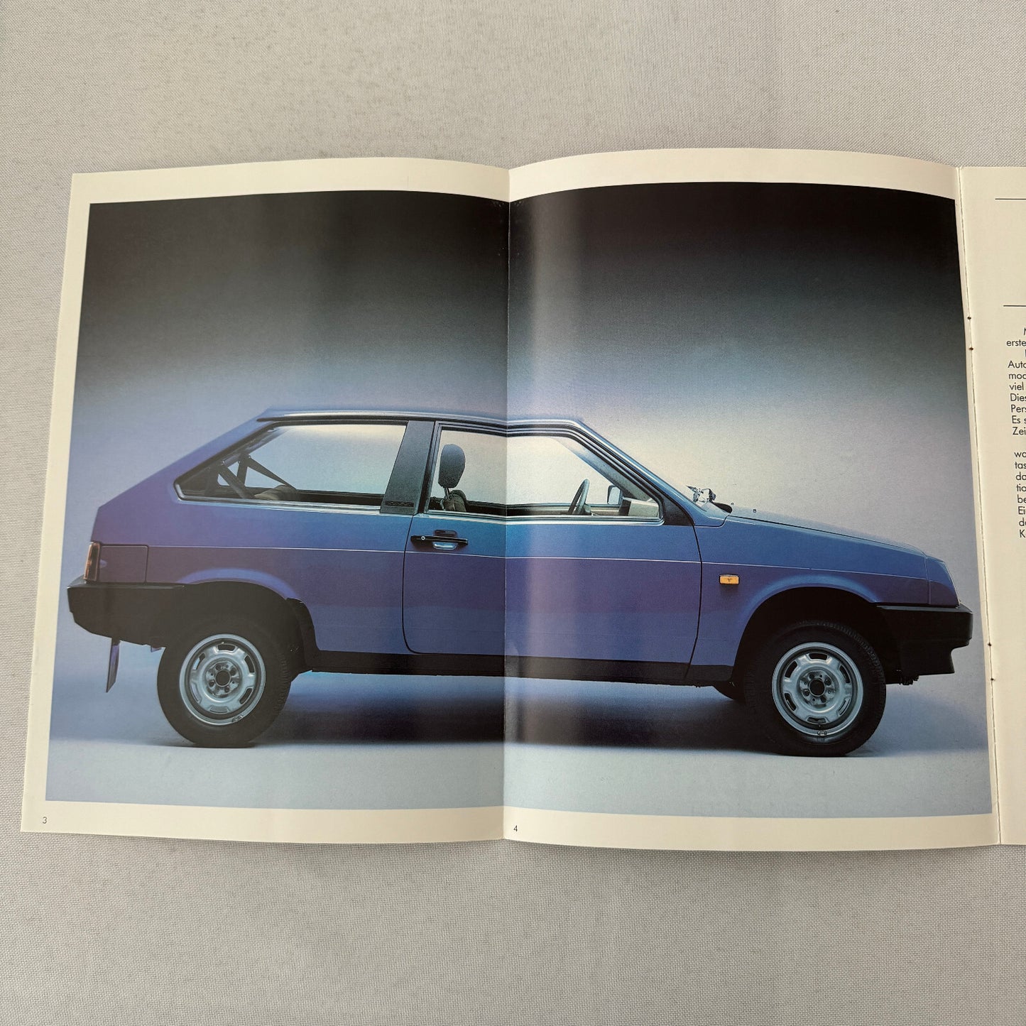 Lada Samara Car Sales Brochure Catalog German Text European Market