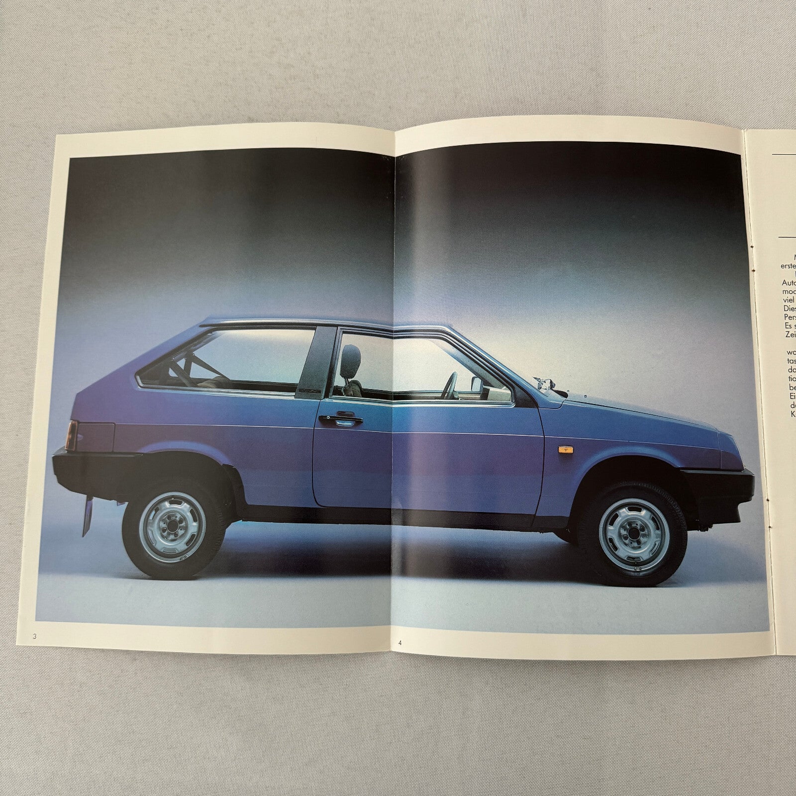 Lada Samara Car Sales Brochure Catalog German Text European Market