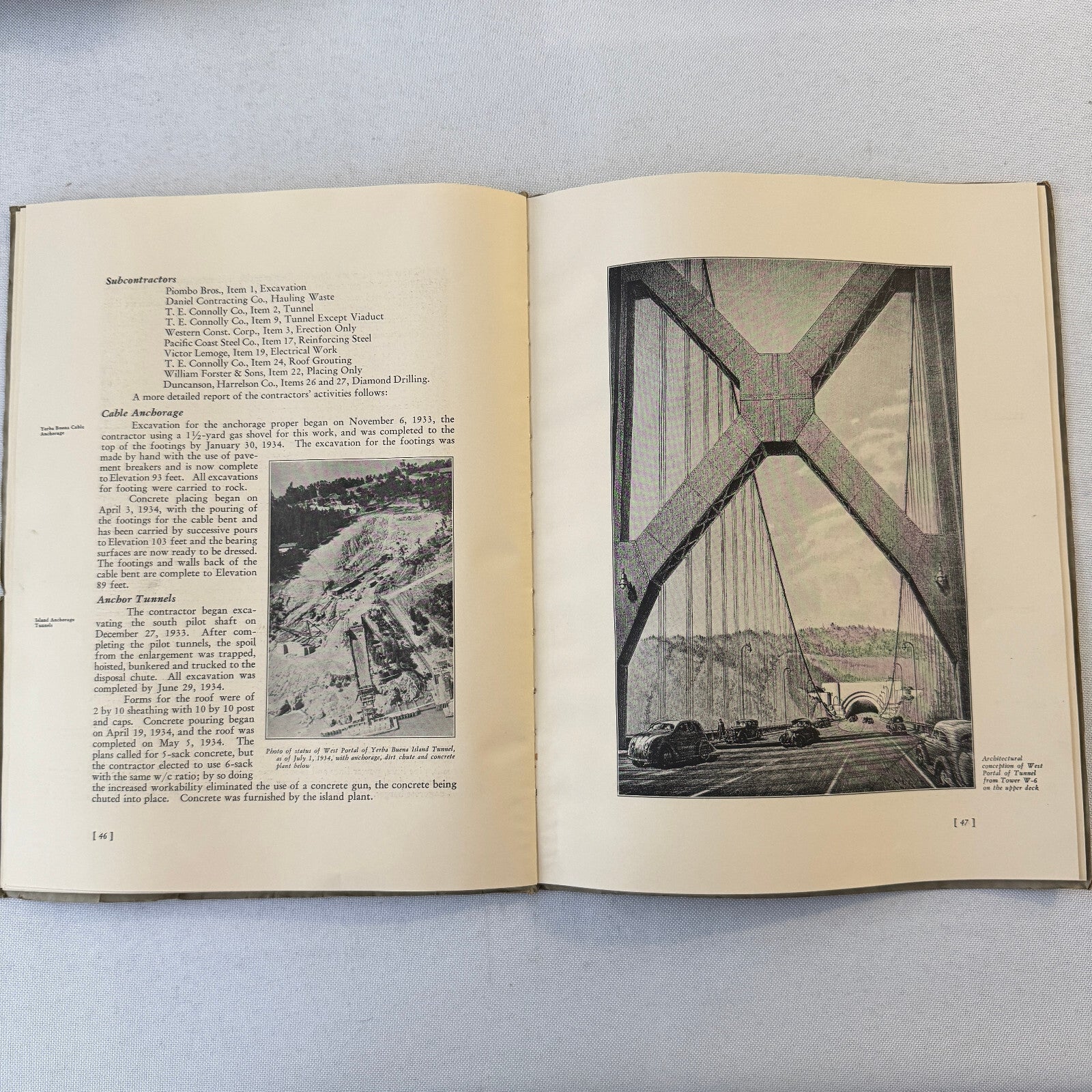 San Francisco Oakland Bay Bridge Annual State Report Book Lot 6x 1934 - 1939