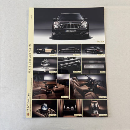 2009 Maybach 62 Zeppelin Car Press Kit Photo Brochure GERMAN