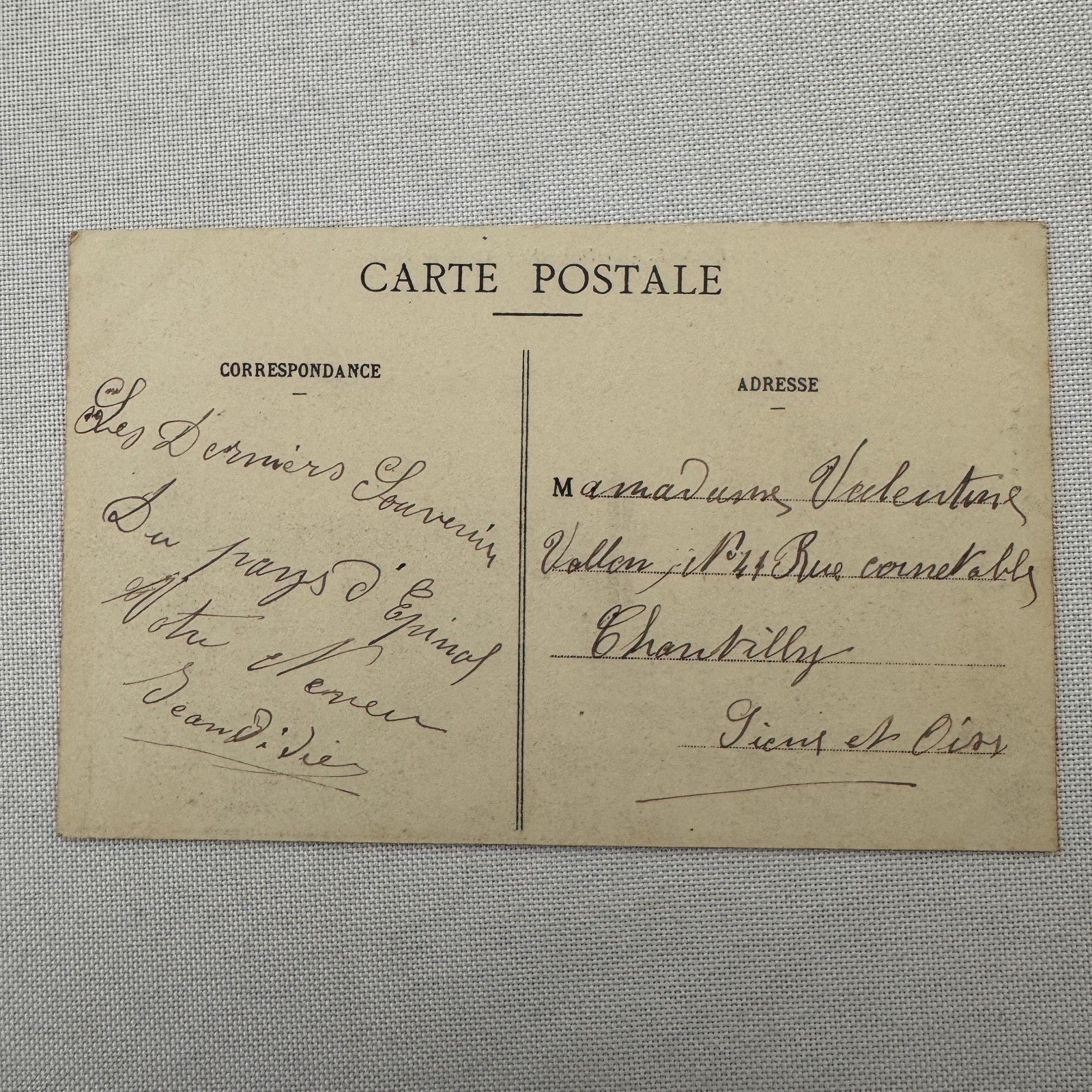 Vintage Zeppelin Airship Dirigible Postcard Post Card French Capitaine Ferber