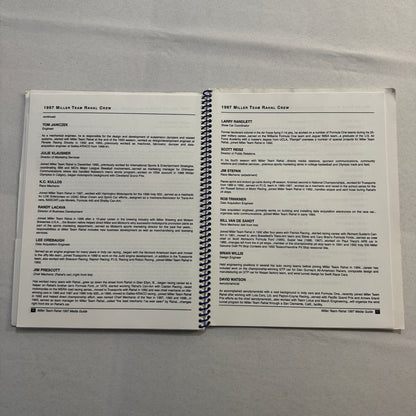 1997 CART Racing Bobby Rahal Miller Racing Press Kit Media Guide Bryan Herta +