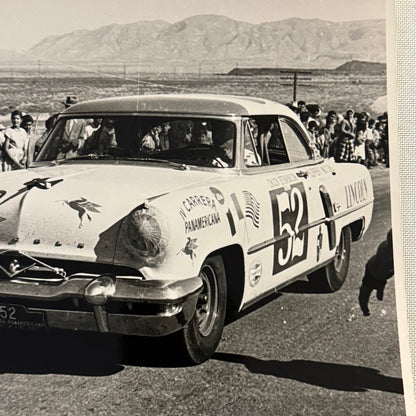 1953 Carrera Panamericana Lincoln Capri Racing Car Photo Photograph Vintage