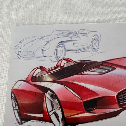 Ferrari Concept Car Prototype Sketch Photo Photograph Print 250 Testarossa