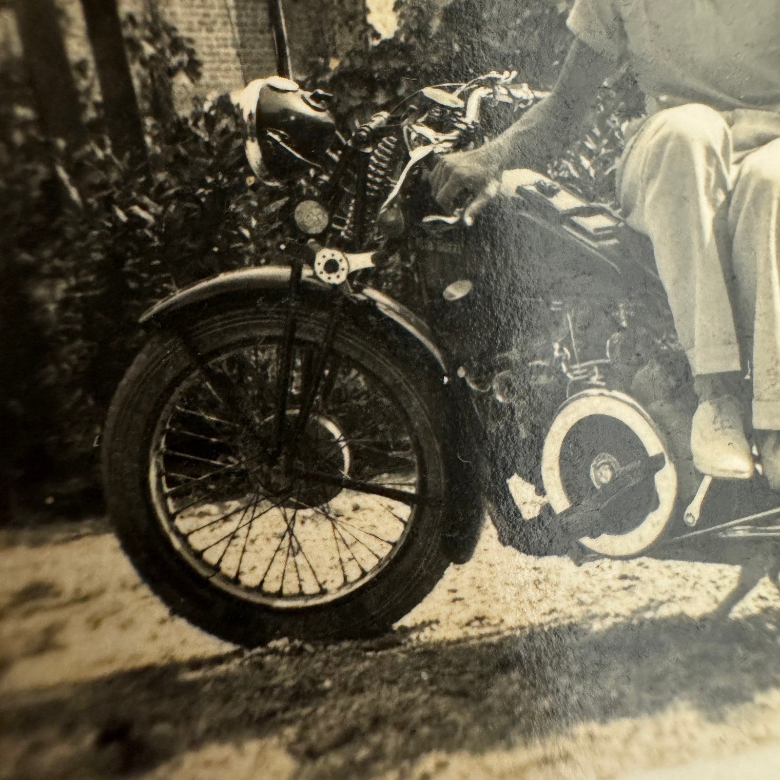 Vintage Motorcycle Bike Photo Photograph Print