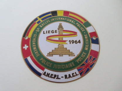 1964 RACL AMCPL Liege 9e Rallye International Police Gendarmerie Militaire +