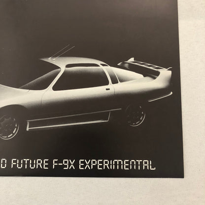Subaru 4WD Future F-9X Experimental Concept Car Prototype Brochure French German