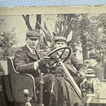 Vintage Car Automobile Postcard Post Card European AE