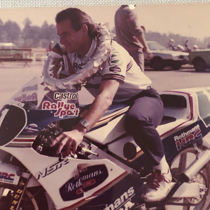 Vintage Motorcycle Racing Photo photograph Rothmans Honda Race Bike