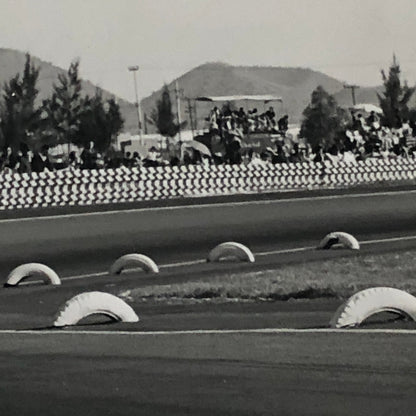 Vintage Bernard Cahier Racing Photo Mike Spence Lotus Climax 1965 Mexico GP