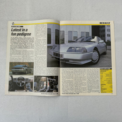 1986 Renault Racing Autosport Supplement Formula One F1 Renault 5GT Turbo ELF +