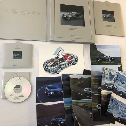 Mercedes Benz SLR McLaren Premiere Press Kit with Photos CD Box Brochure