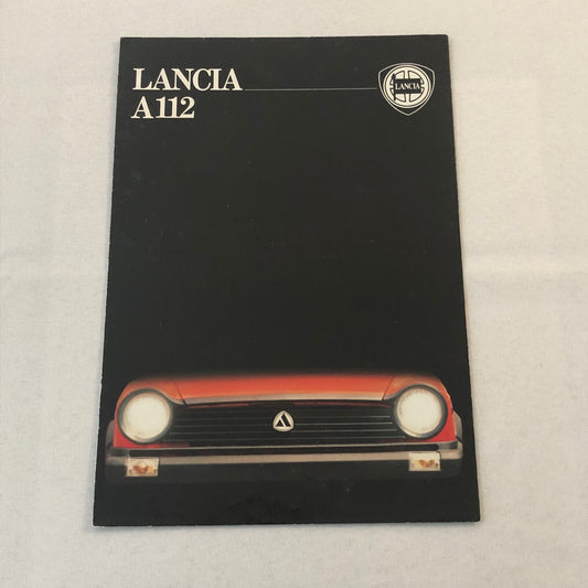 Lancia A112 Car Sales Brochure Catalog Vintage GERMAN Lancia A 112
