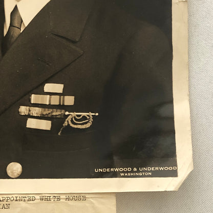 Military Navy Press Photo Photograph President Herbert Hover Doctor Physician