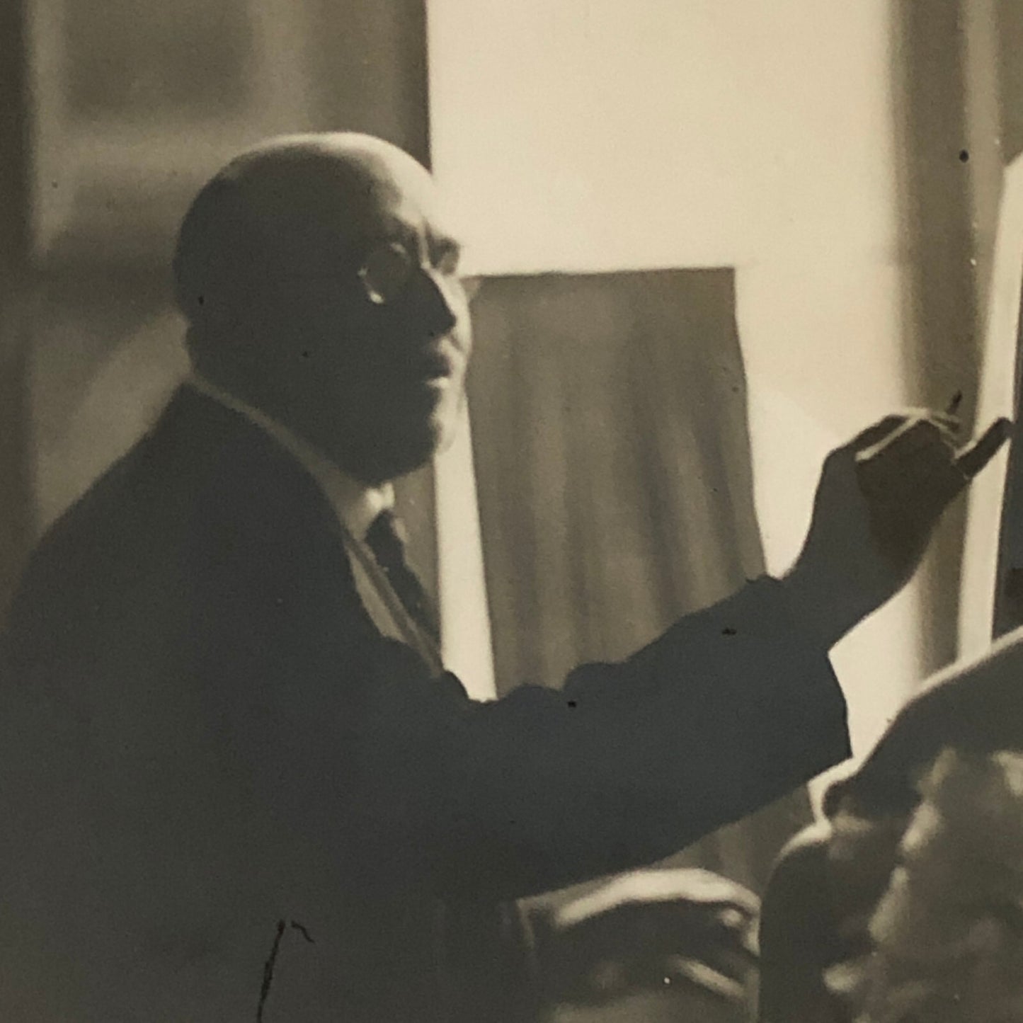 Vintage Press Photo Photograph Portrait Artist Kaston Taylor Painting Child