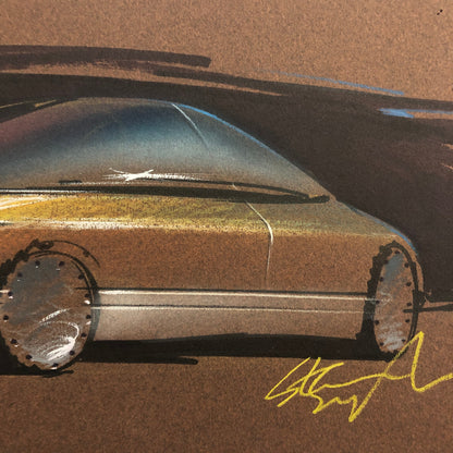 Styling Concept Automobile Design Illustration Art Drawing Sketch Vintage