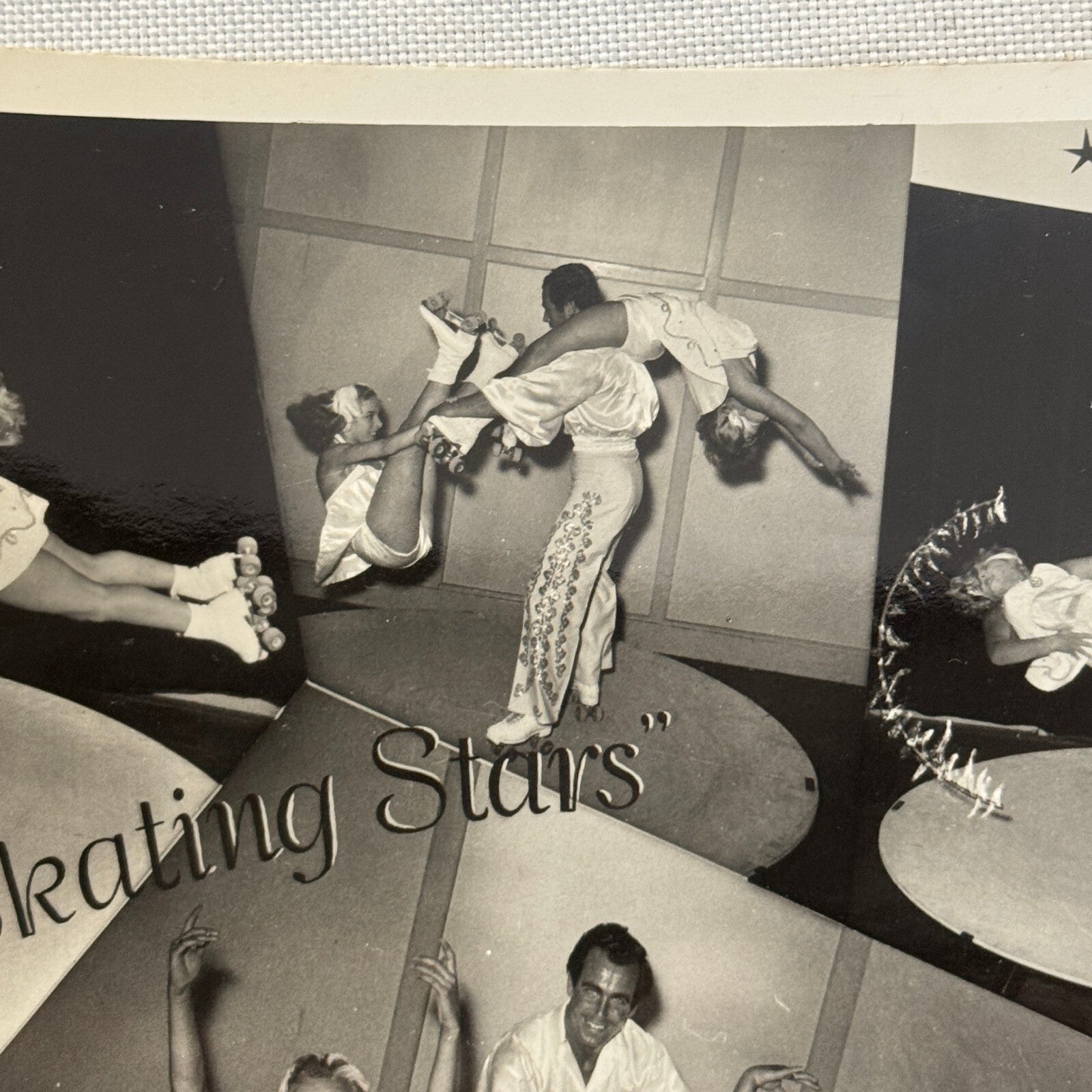 Vintage Circus Rollerskating Roller Skate Act Photo Photograph The Skating Stars