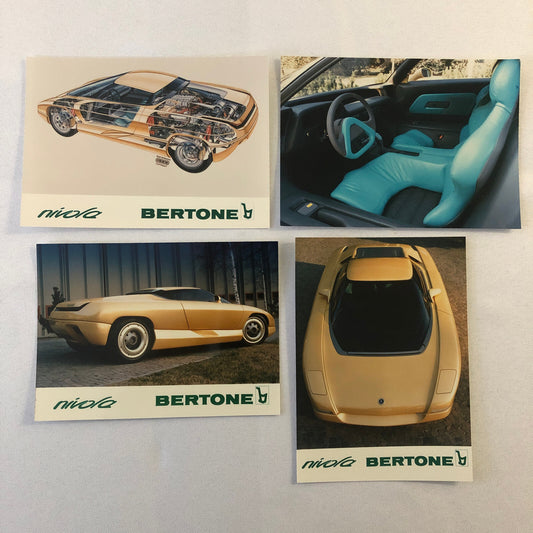 Bertone Nivola Concept Car Factory Press Photo Photograph Print Lot of 4