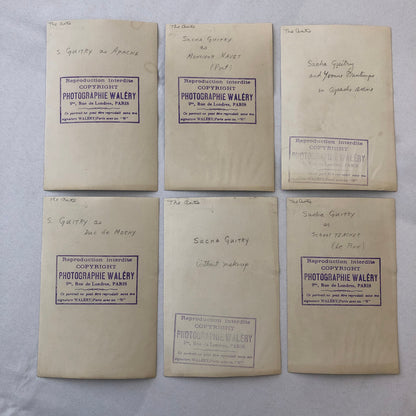 Press Photo Photograph French Actor Sacha Guitry Yvonne Printemps France Lot 6x