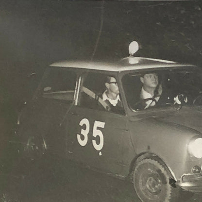 Vintage MINI Racing Car Photo Photograph Print Rally Car ? 
