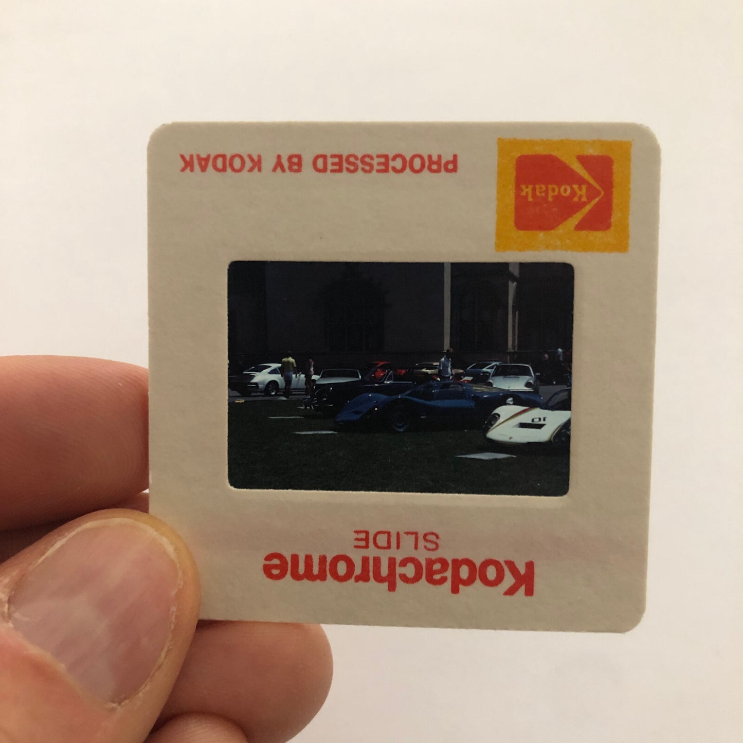 Porsche Car Show 35mm Photo Slide Vintage 1981