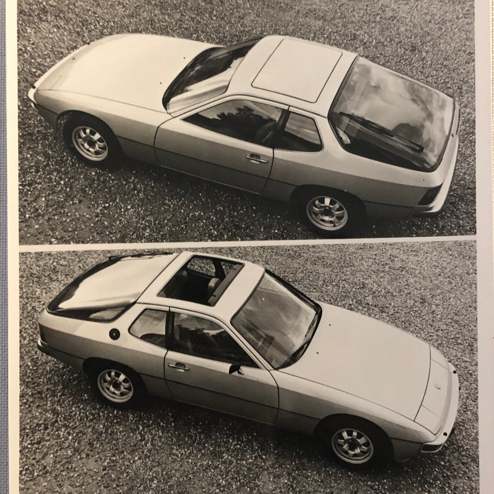 Vintage Porsche 924 Photo Photograph Print Lot of 2